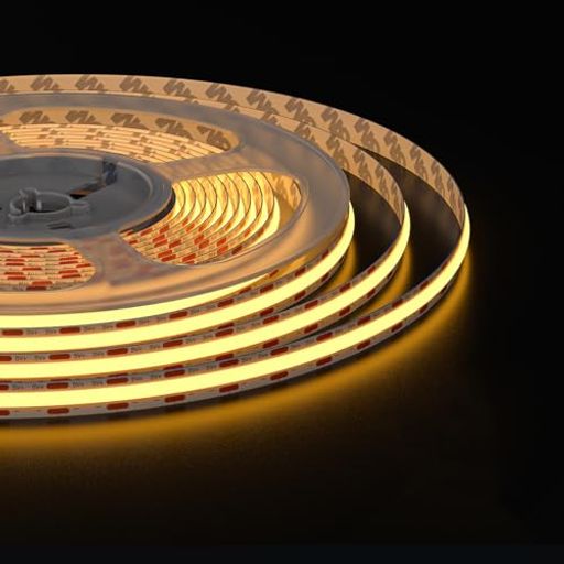 FCOB COB LEDテープライト DC5V USB 2700K 2メートル 320LEDs/m 高密度 フレキシブル LEDロープライト 調光可能 RFリモコン制御 APP調光コントローラー 非防水 変形可能 切断可能 Ra 90 電源がない happynight-10485121 Happy night Rainbow パッケージ画像