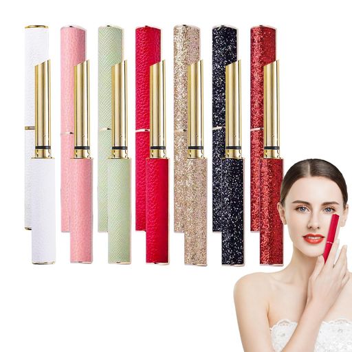 SKTMH口紅チューブ7本セット口紅容器リップクリームケースおしゃれキラキラ軽量ポータブル詰め替え可能..