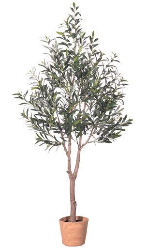 HAIHONGオリーブの人工植物観葉植物フェイク、地中海オリーブの置物を高シミュレーションし、本物の果..