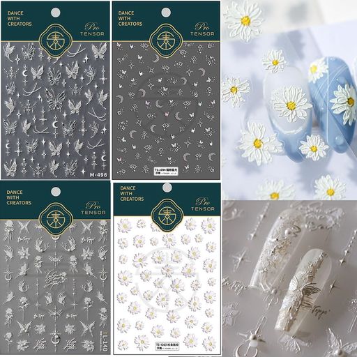 AisetmoonネイルシールネイルアートシールDIY5D立体キラキラネイルデザイン貼るジェルネイル透け感長持ち無臭防水ネイルデコパーツアクセサリー初心者に最適可愛い AisetmoonネイルシールネイルアートシールDIY5D立体キラキラネイルデザイン貼るジェルネイル透け感長持ち無臭防水ネイルデコパーツアクセサリー初心者に最適可愛い