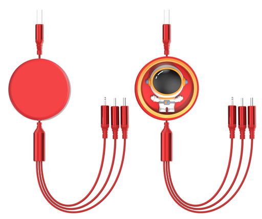 【66W/2024新登場】3in1充電ケーブル66W6A急速充電巻き取りUSBマルチケーブル3イン1充電コード3台同時給電TypeCMicroUSB-A高速データ転送iPhone16iPhone15MacBook(2.0)