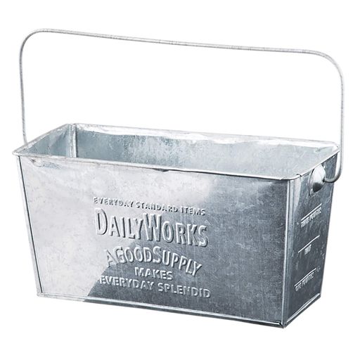 ブリキスクエアバスケットデイリーワークス-M/ブリーチ(6個)DW-BKM