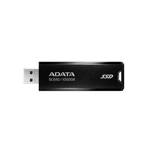 【エイデータ】 外付けSSD 1TB SC610 USB 3.2 Gen2 最大読込速度550MB/秒 SC610-1000G-CBK/RD-I