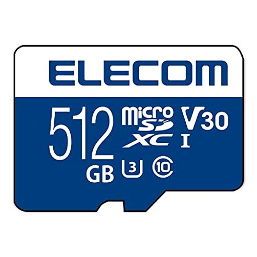 Rakuten - エレコムMicroSDカード512GBSDXCビデオスピードクラス対応UHS-IU380MB/sデータ復旧サービス付MF-MS512GU13V3R