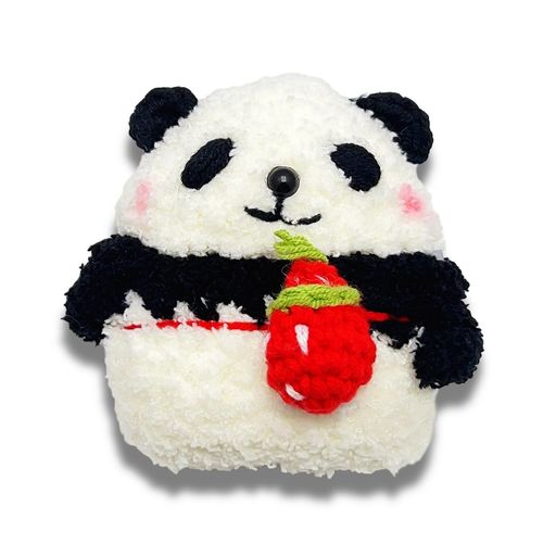 【PANDAMONO】AirPodsPro2ケース第2世代専用カバーエアーポッズプロ2世代シリコン保護ケース可愛い女性男性ニット素材ふわふわ軽量イヤホンヘッドホ...