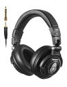 Talomenプロフェッショナル有線モニターヘッドホ50mmドライバーンスタジオレコーディング/楽器練習/ミキシング/DJ/動画編集/モニターヘッドホン/着脱式ケーブルブラックTi660x