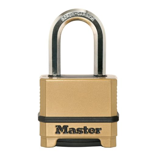 Master Lock (マスターロック) 南京錠 ダイヤル 暗証番号設定 プロ仕様 屋外 ダイヤルカバー付 ハイセキュリティ 本体幅58mm 吊高内径38mm 防犯 マグナム M175JADLF