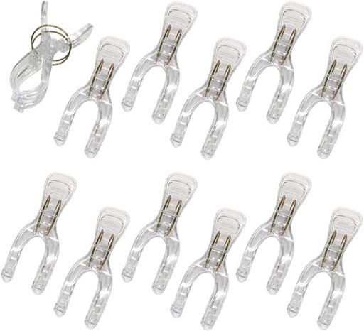 ポリカーボネートWバネポールクリップ12個入りPC-12