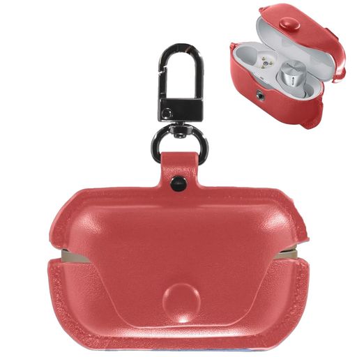 BOOLINNaz100ケース対応technicseah-az100高級本革PUレザーeah-az100カバーレザー全面保護充電LEDライトが見える耐衝撃軽量キズ防止おしゃれワイヤレス充電対応キーホルダー付き