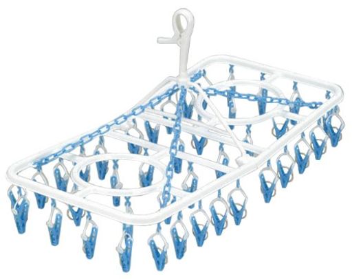 サイズ:幅75x奥行36x高さ40.5cm 重量:0.58kg 材質:本体/ポリプロピレン、ピンチ/ポリプロピレン・ポリエチレン、バネ/硬鋼線 原産国:中国 耐熱温度:70度 耐冷温度:-10度 直径2.5~3cmの竿に対応