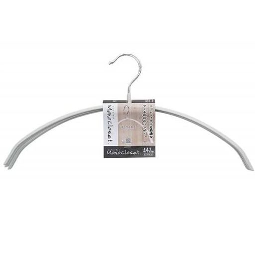 特殊コーティング加工がすべりやすい洋服のずれ落ちを防ぎ、洋服をしっかりキープ 洋服にハンガーあたり、跡がつきにくいなで肩シルエット 360度回転フック付き