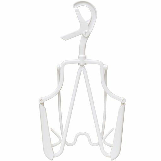 KOKUBO(コクボ)折りたたみ式パーカーハンガーホワイト日