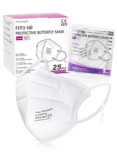 👍【基本商品情報】可のFFP3マスクで、 EU規格最高防護レベル。不織布6層フィルター マスク、ホワイト25枚セット(1点フック付き、耳に負担が少ない)、個別包装で持ち運びやすい。👍だいばいりょうちゅうもんにたいおうしています 👍【6層構造の高機能マスク】EU規格をクリア、より高規格な微粒子用6層構造マスクです。0.075土 0.02μm の微粒子を99%以上除去。6層構造不織布で、ウイルス、飛沫、花粉、PM2.5などをしっかりブロックして健康を守ります。病院等のハイリスク場所や航空機、車内等の狭い空間での長時間滞在時、通勤、通学、ガーデニング、車の運転など様々なシーンで活躍。 👍【フック付き・耳が痛くならない・肌に優しい】不織布素材は極細の柔らかい繊維で構成されており、お肌に優しいです。各商品箱には一点のフック付き、耳紐の長さが3段階で調整でき、耳が痛くない、実用的かつ衛生的です。 👍【3D立体構造】ノーズワイヤーが鼻の形にぴったりフィット内側のノーズスポンジで鼻へのあたりがやさしく密着性もアップ、快適な呼吸スペースが確保できる3D立体デザインを採用しています。
