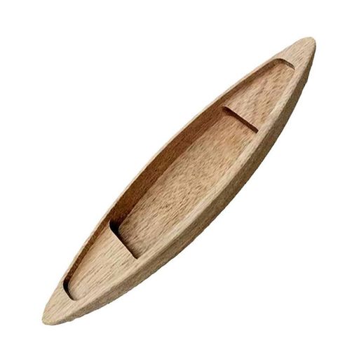 ボート木製ボートモデルおもちゃのカヌーを進水させることができます無垢材カヌー家具装飾品工芸品(25X..