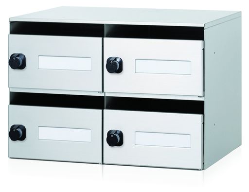 コーワソニア集合郵便受箱角2封筒対応錠付屋内専用SH-RシリーズSH-R4ダイヤル錠2列2段