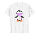 動物好きな方へのマウスガード付きかわいいペンギンのプレゼントTシャツ