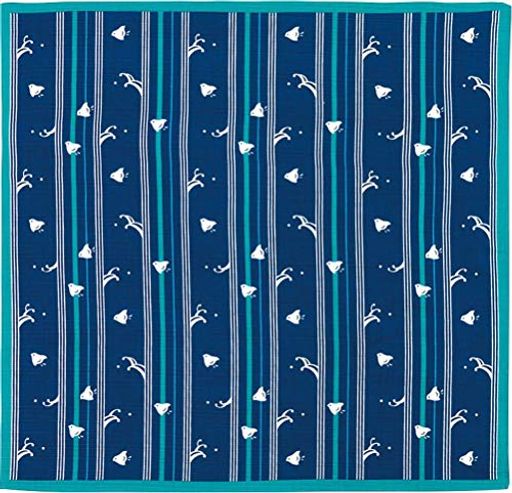Miyamoto-Towel 日本製 風呂敷 おかみさんの小風呂敷 50x50cm 縞千鳥 30045