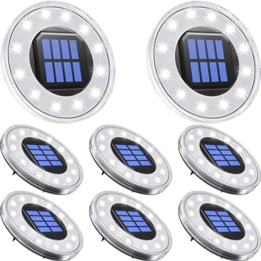 NFESOLARソーラーライト 屋外 IP68防水 埋め込み式 ガーデンライト ソーラー 自動点灯 光センサー 太陽光パネル充電 高輝度 LED 庭/玄関先/芝生/車場/歩道 設置簡単 防災対策 防犯ライト 置き…