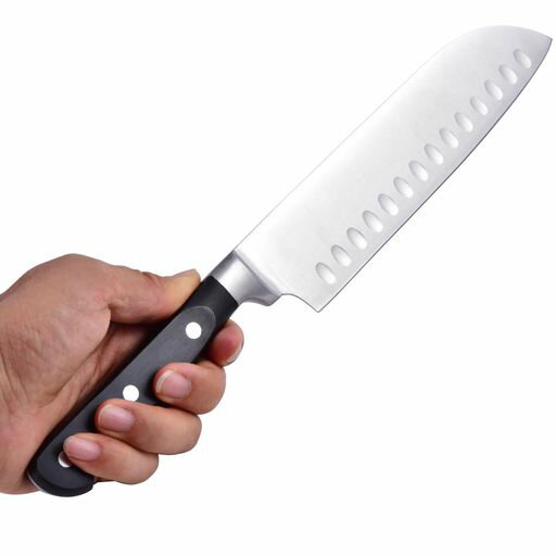 三徳包丁180mm万能包丁X50CrMoV15高炭素ステンレス鋭い切れ味プロ仕様家庭用肉切り魚切り菜切り左右兼用お手入れ簡単食洗機対応鞘(サヤ)付き
