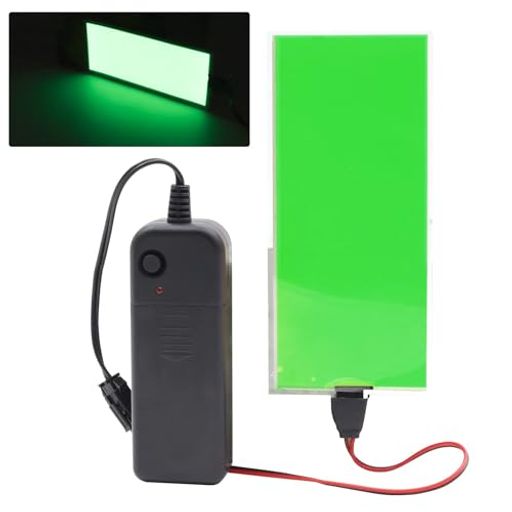 Aoling 有機EL照明パネル 3V 12CM*5CM ELシート グリーン 有機 ELパネル 照明 電源ユニット付き 天体写真撮影フラットフレーム用 車サイドモール用 ゲーム機バックライト化 コスプレ パーティ … happynight-10487756 Happy night Rainbow パッケージ画像
