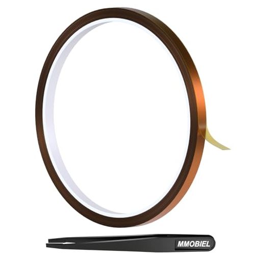 MMOBIEL ESD耐熱性ポリイミド強力粘着テープ 幅6mm 長さ30m 耐熱温度280°C