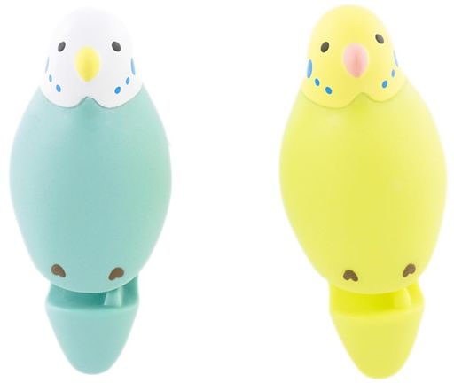 ハシートップイン歯ブラシホルダーカップルセキセイインコHB-3508