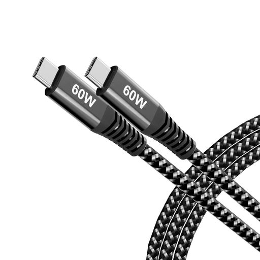 JointApex USB2.0Type C[データ転送速度480Mbp/高速充電60W]長さ1m綿編組,iPhone15/iPad Mini 6/ Pro 2021,iPad Air 4,MacBook Pro 2020,Samsung Galaxy
