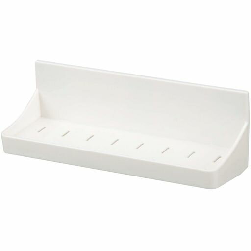 新輝合成トンボユニードマグネット付トレーホワイト壁面にピタッとくっつくAg抗菌加工フック付き耐荷重1.2kg幅21x奥行7.5x高さ7cm日本製