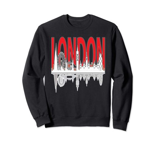 ロンドンのグラフィックレター楽しいイングランド観光客トレーナー