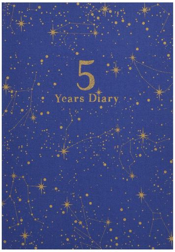 アーティミス日記帳5年連用星座青DP5-SENV