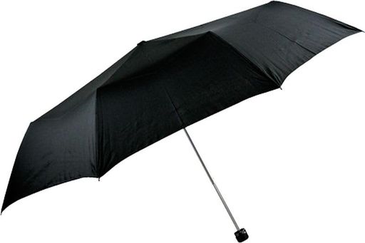 アテイン折65cm軽量ミニ晴雨兼用ブラック65cm4086