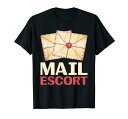郵便エスコート配達郵便労働者郵便配達おもしろい Tシャツ