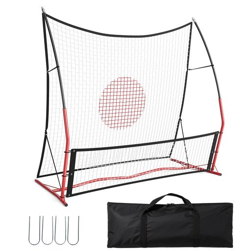 リバウンドネット サッカー練習ネット 2WAY 野球ネット 角度調整可能 折りたたみ式...
