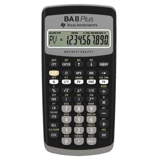 BOONNAPA SHOP TEXAS INSTRUMENTS BA II PLUS FINANCIAL CALCULATOR [͢]