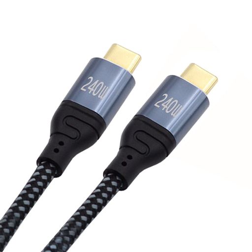 NFHK USB-C 240W Type-Cケーブル 480Mbps 48V 5A USB2.0 100W充電 ノートパソコン タブレット 電話 50cm