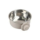 【TOUFEIYUAN】犬餌入れ犬餌皿ペットぶら下げボウルペットボウルハンガーゲージ用ペット食器餌入れ固定ヘルスウォーターボウル猫犬うさぎ小動物用食器スライド式...