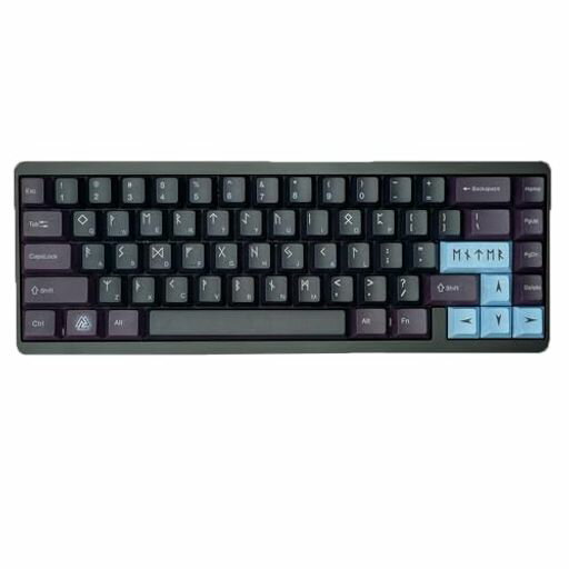 MechkeysVARMILOMuse65ゲーミングキーボード、CNC加工アルミ合金シャーシ、有線マグネティックホワイトスイッチキーボード、FPSゲーム用の調整可能なトリガー付き(AsGard)(2.0)