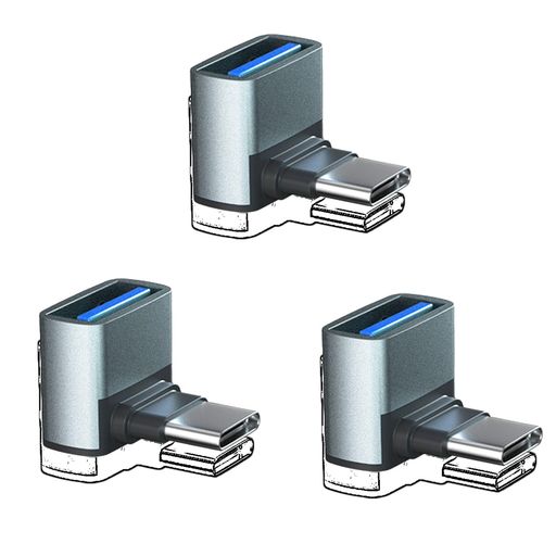 usb-c l型 タイプc l字 10Gbpsデータ転送 usb l字 3.1 Type-c l字 3個 セット USB ...