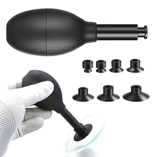 JeeSoarToFarレンズサッカーキット8-in-17つの交換可能な吸引カップ付き強力な吸引手動真空吸引ペンレ..