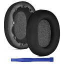 Adhiper交換用イヤーパッドSonyINZONEH9/H7WH-G900Nヘッドフォン用イヤーパッドクッションソフトアイスシルク付きノイズアイソレーションメモリーフォーム(ブラック)
