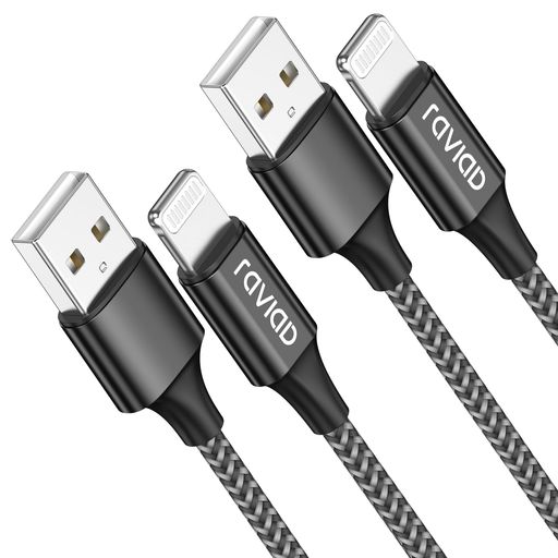 iPhone充電ケーブルライトニングケーブル3M2本セット【MFi認証】LightningケーブルRAVIADアイフォン充電ケーブル急速充電Lightning充電コードphoneケーブル断線防止超高耐久iPhone