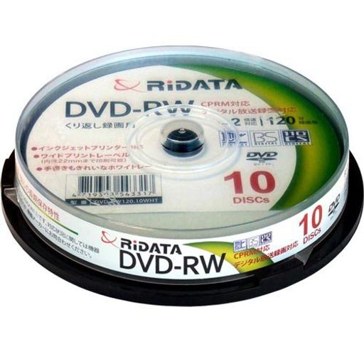 DVD-RW120.10WHTN録画・録音用DVD-RW4.7GB繰り返し録画プリンタブ DVD-RW120.10WHTN録画・録音用DVD-RW4.7GB繰り返し録画プリンタブ