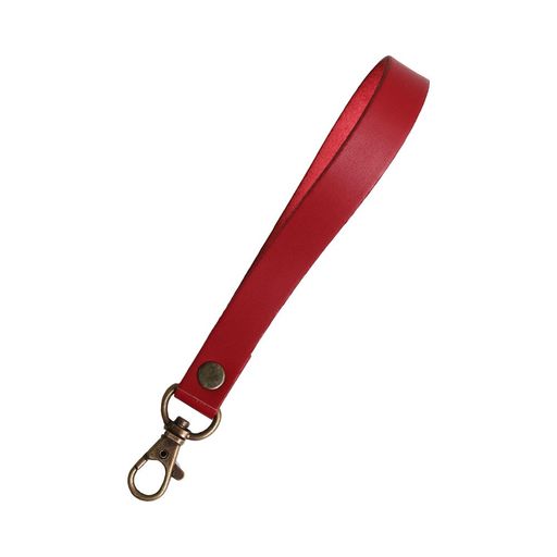 日本紐釦貿易(Nippon Chuko) クラッチバッグ用本革持ち手 巾15mm 長さ19cm 赤 MAW28-R 手芸用品 バッグ材料 持ち手