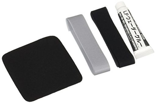 セット内容:LPウエーダーグルー10ml、シーリングテープ50cm、クロロプレン用テープ50cm、クロロプレンパッチ8x8cm