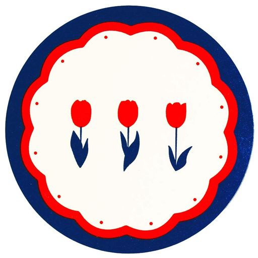 アートナップ業務用レトロペーパーコースターチューリップ100枚入直径9cmx厚さ0.5mm日本製