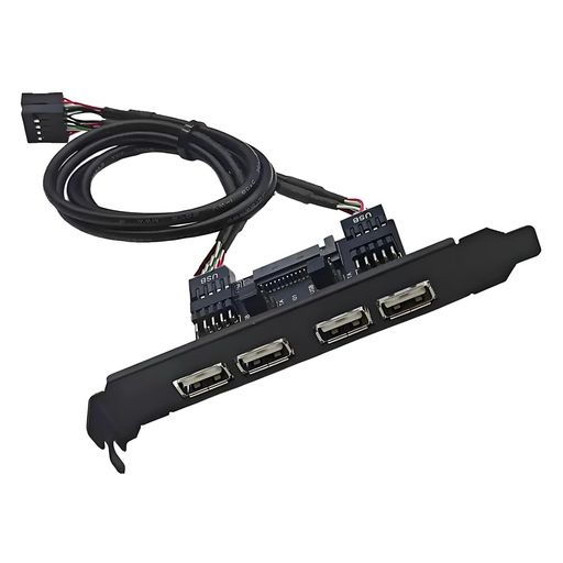 Cablecc 4つのUSB2.0メス内部マウントパ