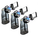 VAFOTON240W対応9PinマグネットUSB-C変換アダプタ540°回転Type-C変換アダプタ5A超急速充電データ転送可Book/Pro/phone/A...