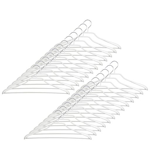 サワフジ衣類ハンガーノンスリップハンガーバー付き25本入シルバーすべらない洗濯ズボンスリムシンプル収納頑丈プラスチックセーター小タオル子供スーツスラックス物干し...