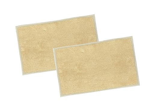 日本製吸水速乾バスマットコスモトロンクレド45x60cmベージュ2枚組