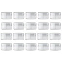 20個セット10ml小分け丸ケースクリームケースアクセサリーケースプラスチックビーズ収納ケース化粧品用小分け容器ネイルパーツ収納ボックス詰め替え容器化粧品・クリーム・小物用収納…